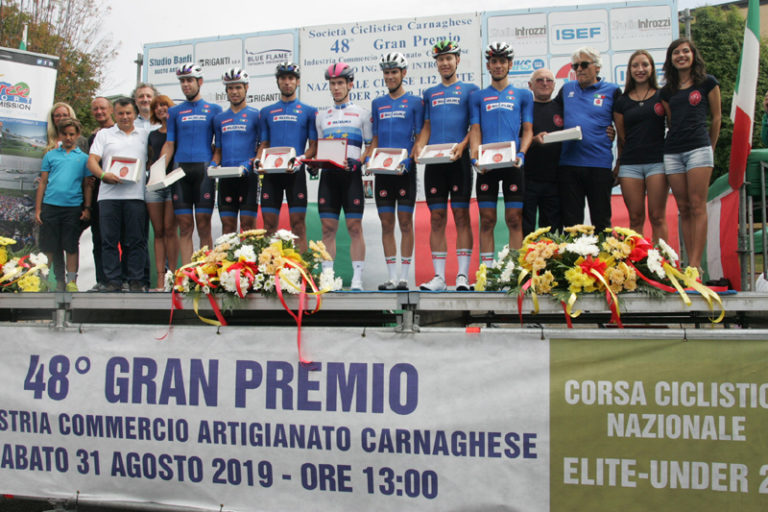 Premiazione della Nazionale Italiana e del Campione Europeo Dainese